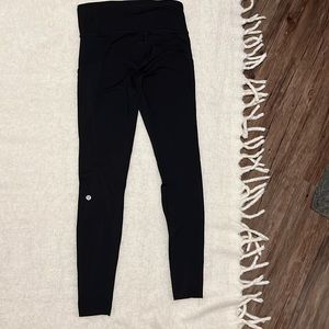 EUC Black Lululemon Fast and Free 28”